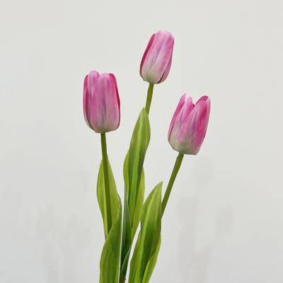 1/5 Pezzi Tulipani Simulati Realistici Filo Luminoso Colori Plastica Ferro Petali Multi-strato Finti