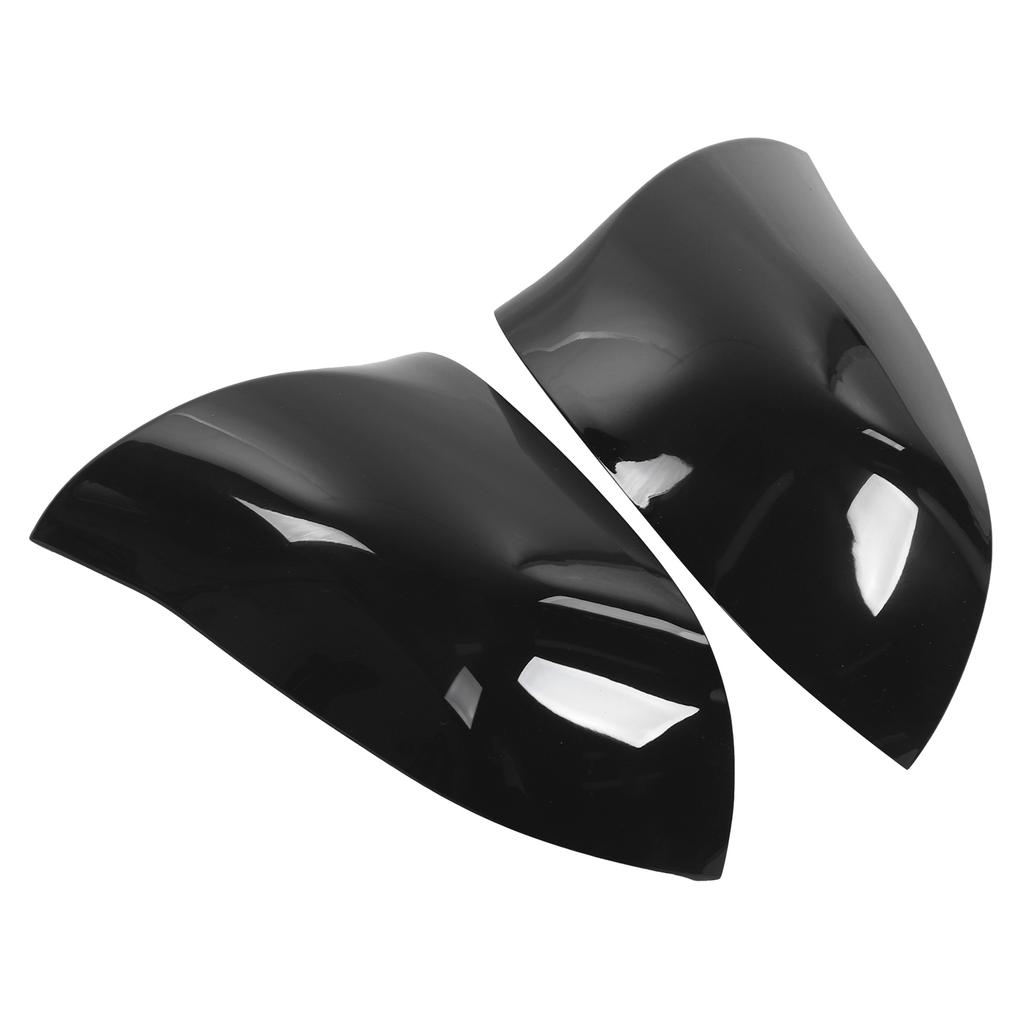 Par Sidobackspegelkåpa Trim Skyddsfodral Blank Svart Passar för X5 F15   X6 F16 2014 2018