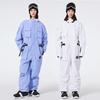 Women and Men's Ski Suits One Piece Jumpsuit Winter Outdoor Insulated Windproof Waterproof Warm Snow Suits Unisex Skiing Overalls Snowboarding Suit