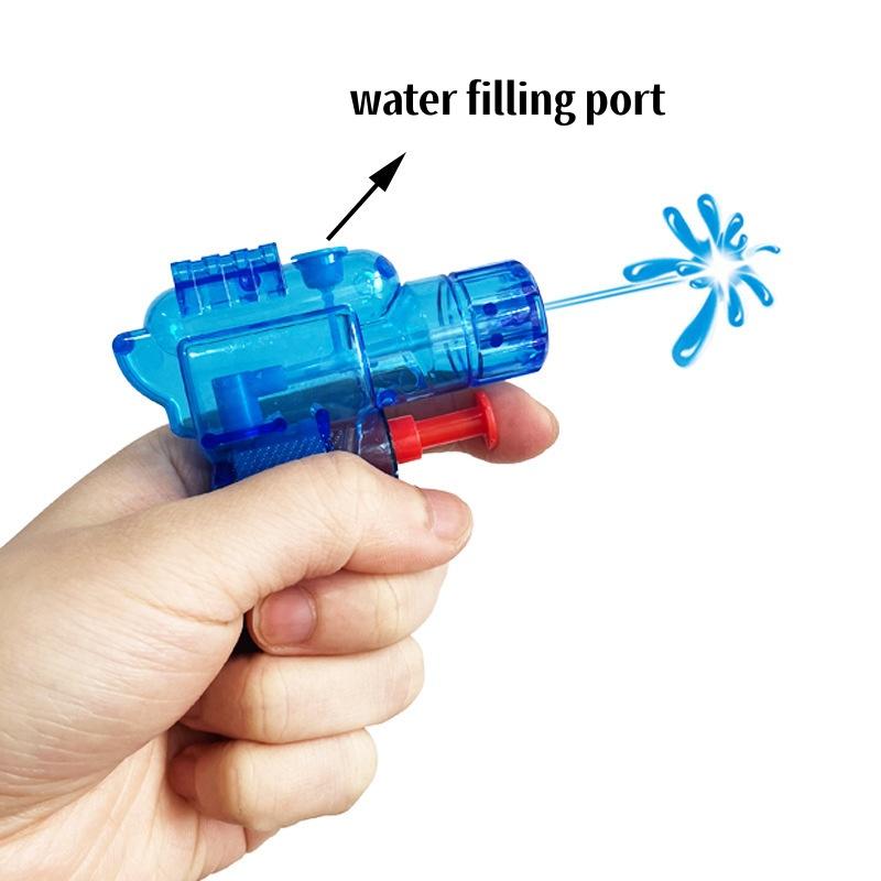 5/10 Stück Mini Transparente Wasserpistole Spielzeug Kleine Spritzpistole für Kinder Sommer Outdoor Strand Pool Party Wasserschlacht Spiele und Geschenk