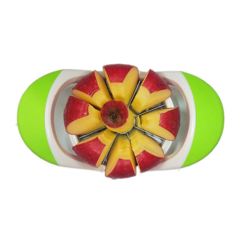 Stainless Steel Apple Slicer Fruit Cutter Corer Handheld Circular Slitter Creative and Labor-saving Fruit Slicing Tool Cutter