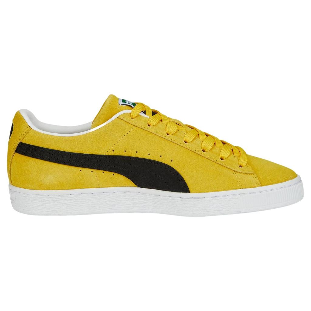 Puma Suede Classic 21 Sun Ray Yellow Unisex Sneakers Black White 374915-57