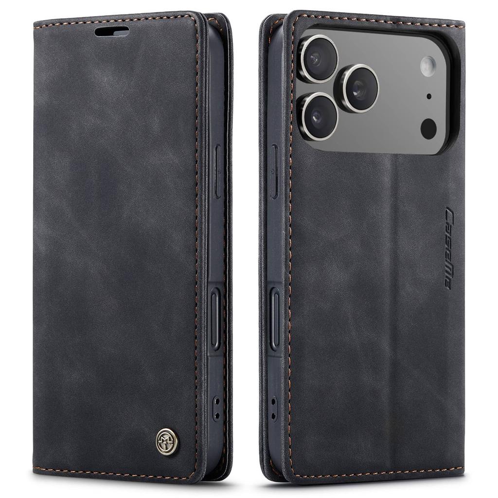 For iPhone 18 Pro Max 18 Pro Flip Wallet Case Luxury Leather Magnetic Folio Book Cover Card Holder Kickstand Shockproof Cover