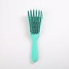 Hollow Rebound Massage Six-Claw Curved Styling Hairbrush with Pig Bristles