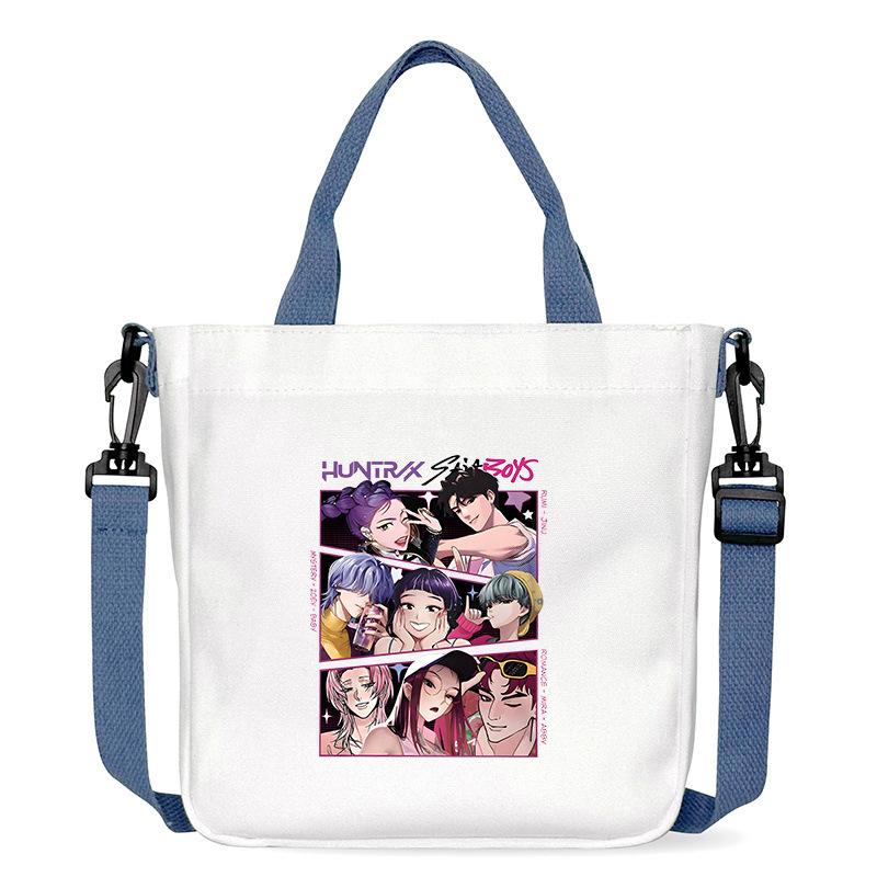 Anime Cartoon Print Office Worker Commuter Portable Messenger Bag Student Large Capacity Casual Handbag