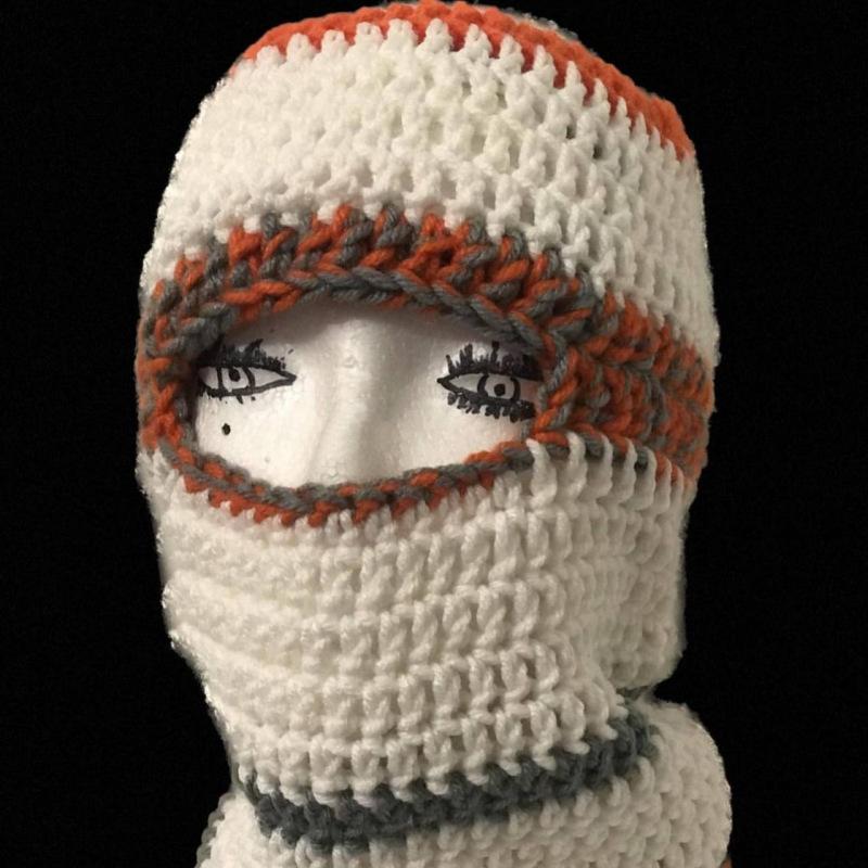 New Halloween Witch Hat Handmade Crocheted Wool Hat Festive Funny Autumn and Winter Warm Pullover Hat