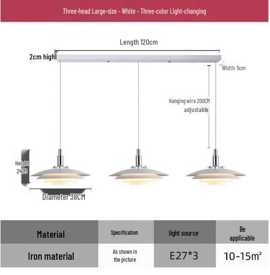 Adjustable Retractable Nordic Pendant Light - Creative Bar Island Flying Saucer Design