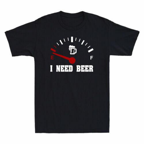 Low Energy I Need Beer Drinking Lover Funny Men T-shirt Camping Lover Beer Tee S