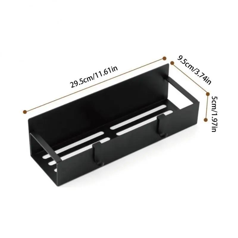 Magnetic Fridge Shelf Spice Storage Rack Black Iron Space Saving For Cabinet On The Side Of Refrigerator Kitchen Organizer Shelf