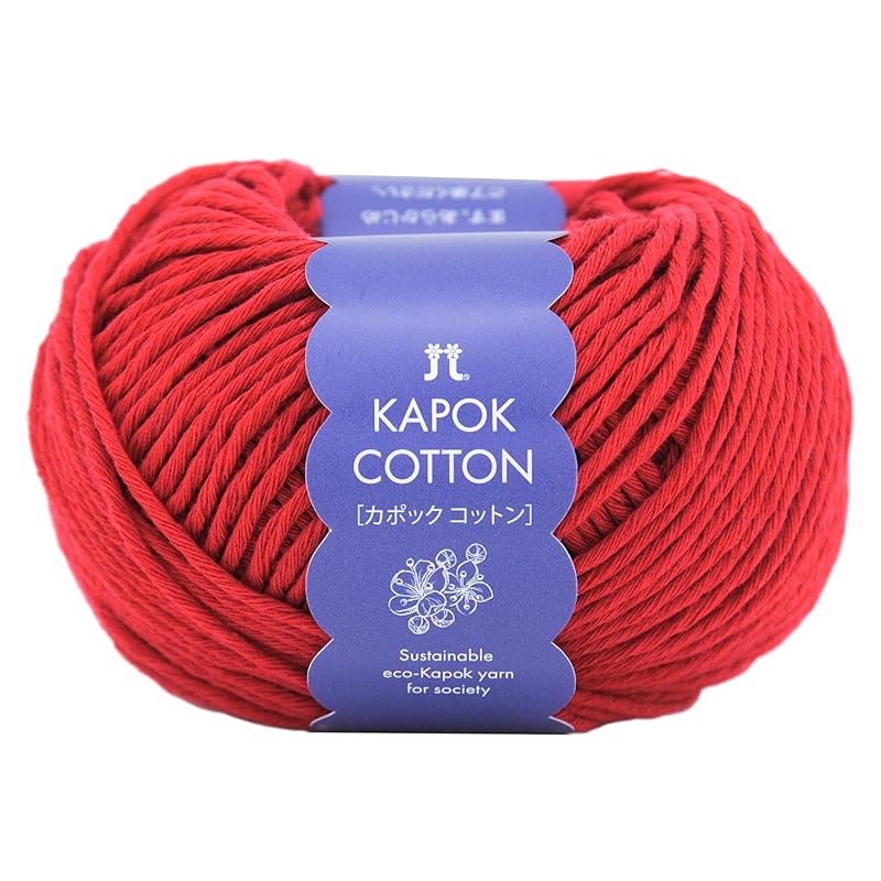 

hamanaka hand knitting yarn kapok cotton thick COL. 9 Kiwata flower system 30g approx. 72m 3398
