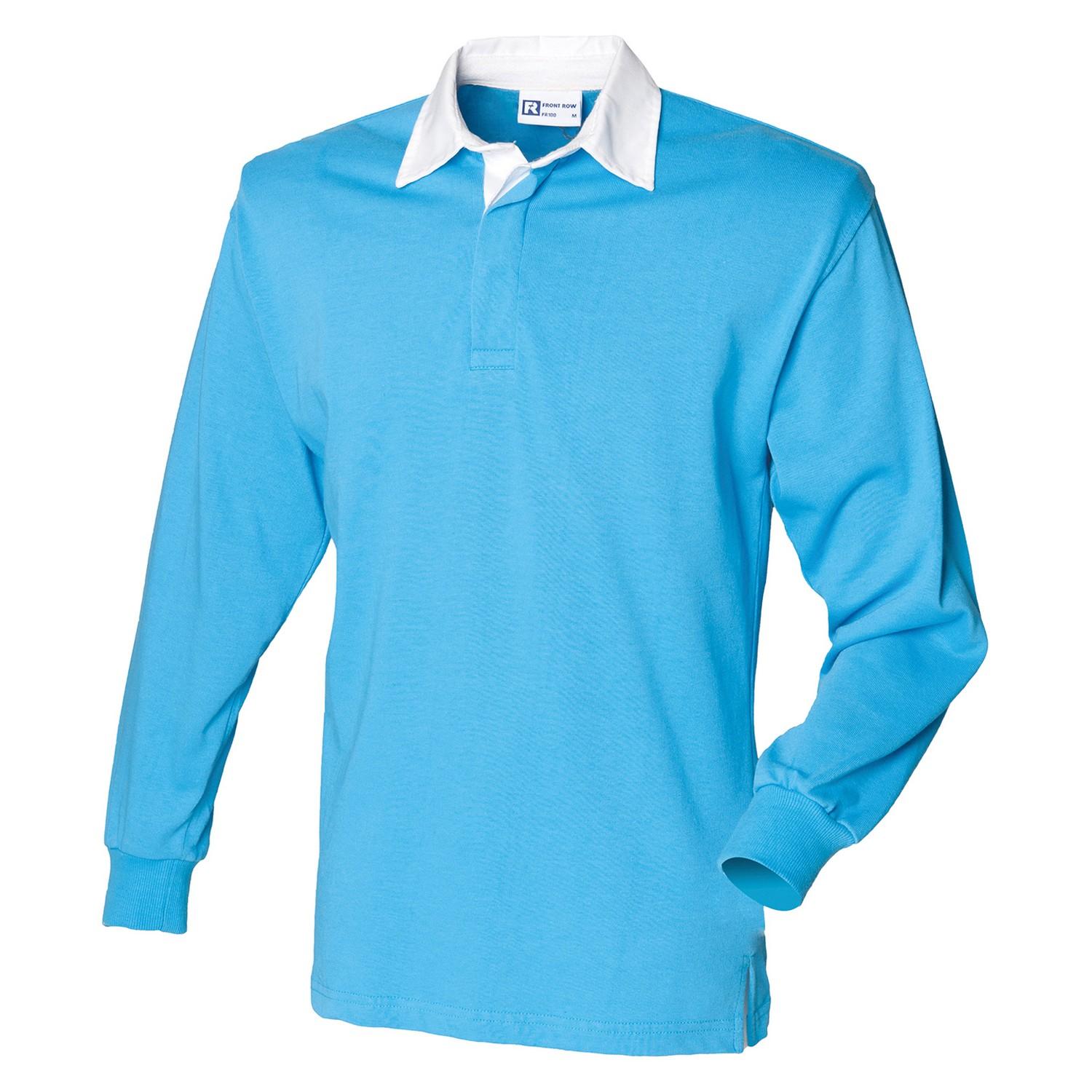 FRONT ROW Klassiek rugbypoloshirt met lange mouwen op de eerste rij M