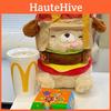Plush Dog Hamburger Toy Soft Fill Doll Room Decoration Children Festival Gift