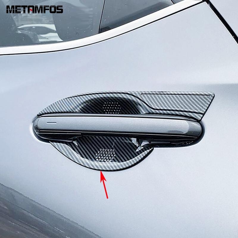 For Lexus NX 250 350 350H 450H    2024 2025 Carbon Fiber Side Door Handle Bowl Cover Trim Protection Cap Accessories