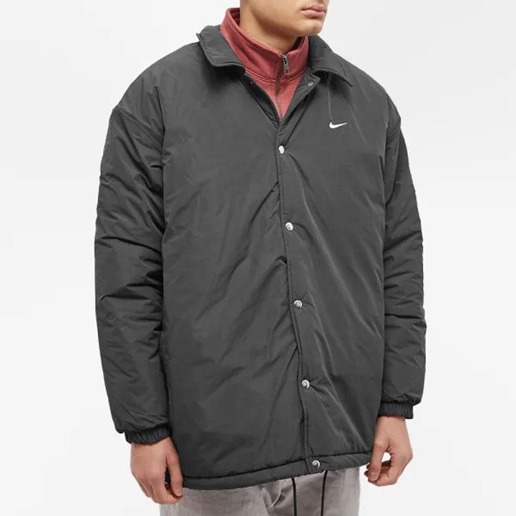 Nike Solid Color Logo Polo Jacket Men jackets Black DV9902-010