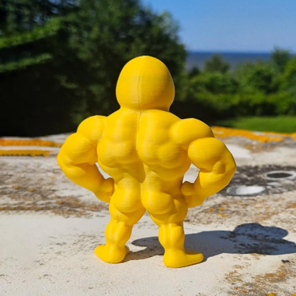 2025 3D Muscle Duck  Creative Bookshelf Whimsical Figurine Crafts Duck Statue Desktop Ornament Christmas  Halloween Gift