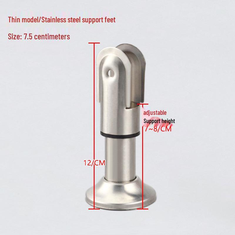Stainless Steel Public Toilet Partition Support Foot Bracket
