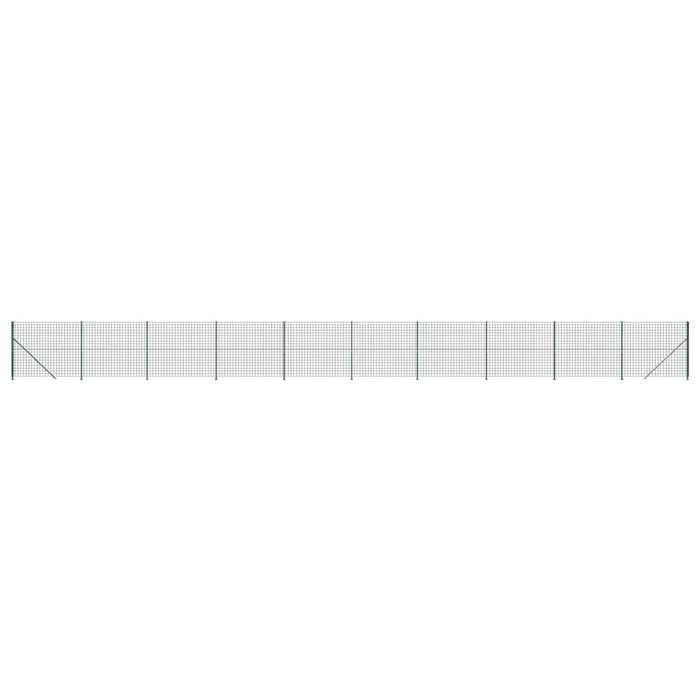 VidaXL Clôture en Treillis Métallique avec Bride, Panneau de Clôture Décoratif, Barrière de Protection Jardin Patio 154187