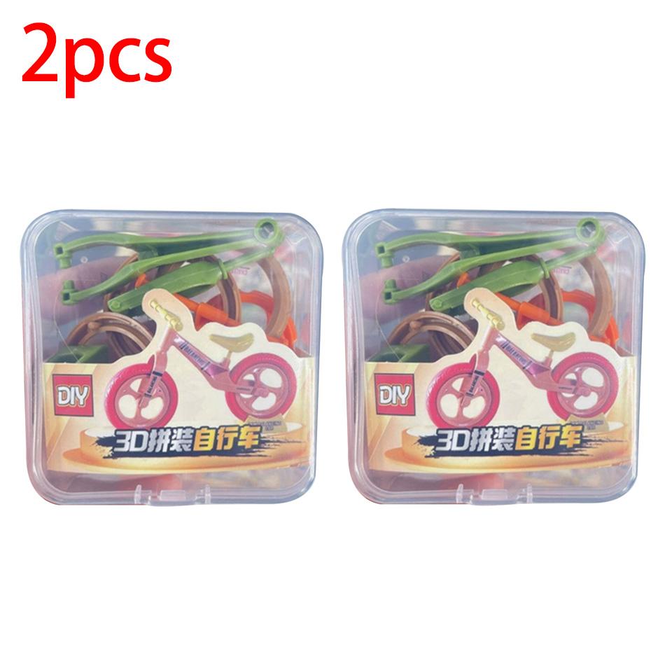 Plastics Assembled Balance Car Ornaments Radish Bike Balance Car Radish Mini Bike Assembled Professional