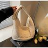 Large Capacity Woven Straw Bag Women's Summer New Fashion Shoulder Commuter Seaside Vacation Beach Bag