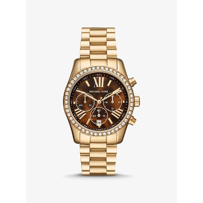 Часы Michael Kors Lexington Pavé с золотистым покрытием MK7276 золотой