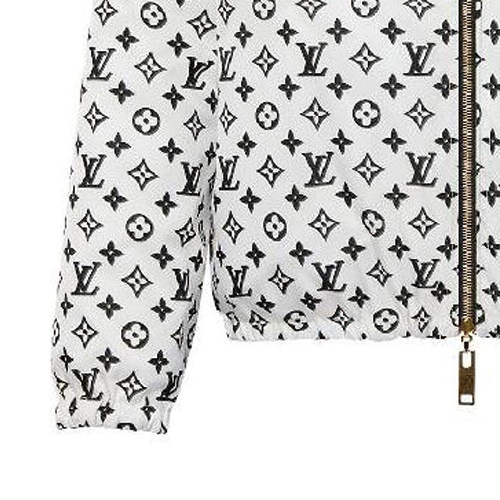 Louis Vuitton Reversible Pinstripe Nylon Hooded Jacket 1ABR9A