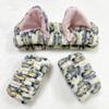 3pcs/set Leopard Print Cute Cat Ear Plush Headband Elastic Wrist Strap  For Women Girls