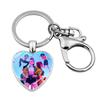 Witch Girl Group Surrounding Love Keychain Pendant Cartoon Anime Heart Pendant Accessories