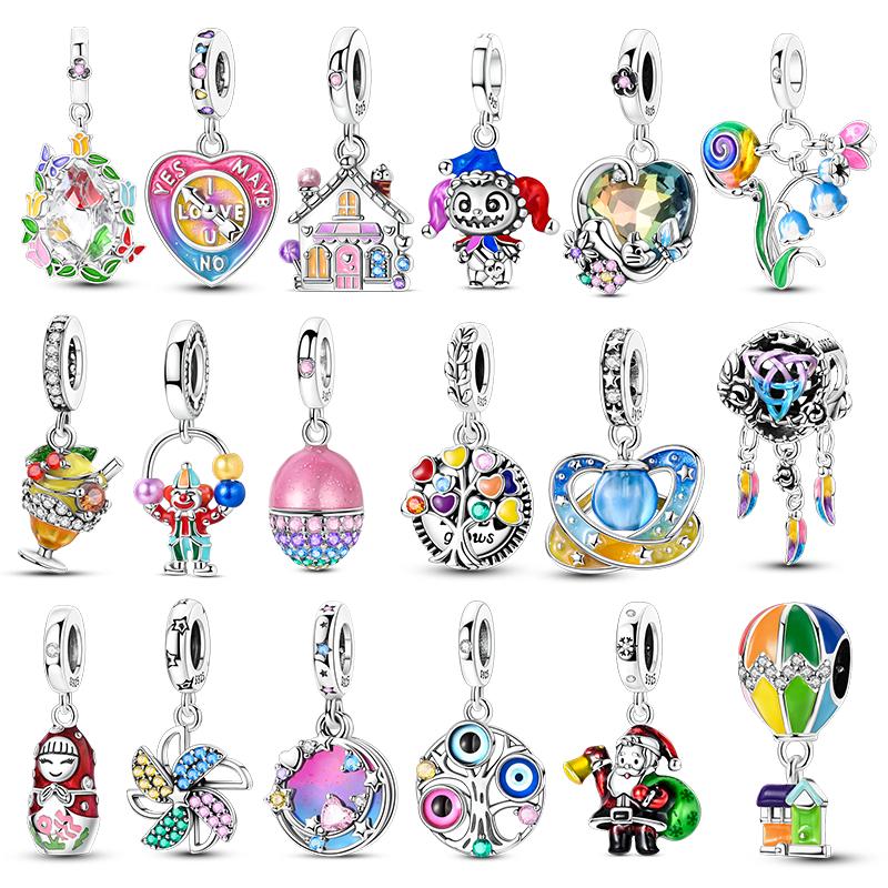 Copper Pendant Clown Avocado Charms Beads Fit Original Bracelet Making For Woman Jewelry Fashion Pendant Diy Gift