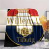 Football Club William II  Print Flannel Blanket, High quality Comfortable for All Seasons, Home Decor, Warmth and Comfort