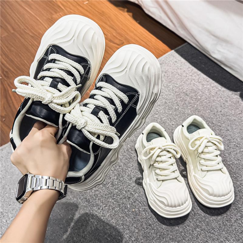 Trendige Schuhe Großer Kopf Schuhe Design Dicke Sohlenplatte Schuhe Hässlich Süß Brot Schuhe Herren Freizeitschuhe