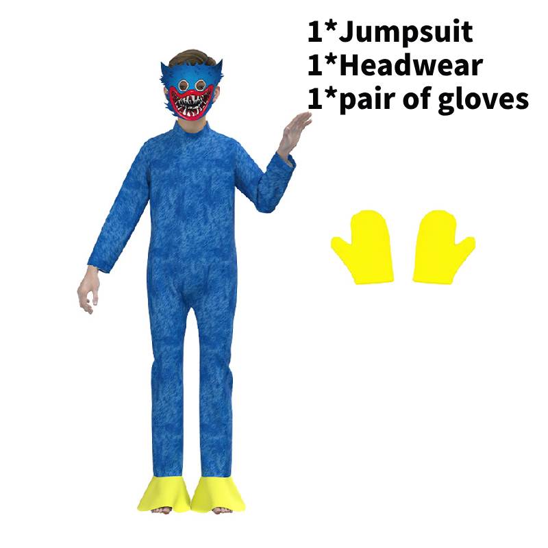 Leketid Poppy Jumpsuit Rollespillantrekk Barn Cosplay Kostymer Fest Halloween
