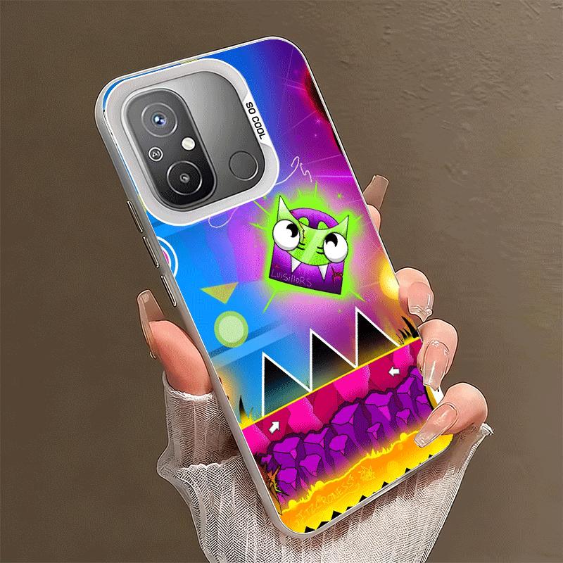 Geometry Dash Game Shockproof Phone Case for Xiaomi Poco X7 X6 X5 X3 Pro F7 Ultra M8 Redmi 15C 15 14C 13C 12C 10C 13 12 10