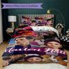 Maxton Hall Pattern Bedding,Quilt Set Quilt Cover Pillowcase Home Birthday Gift(1 * Duvet Cover + 2 * Pillowcase, Without Core)_lx