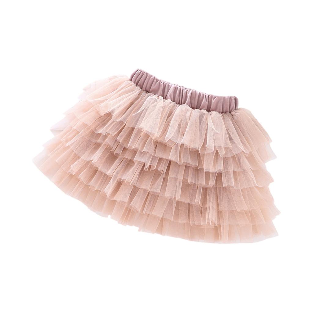Summer Kids And Girl's Mesh Half Body Skirt