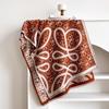 Retro butterfly high-end imitation cashmere scarf for women in autumn and winter, thickened outer layer, warm office shawl