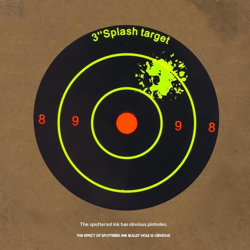 Self Adhesive Splash Shooting Target Paper Square Shape for Portable Outdoor Hunting Training Practice