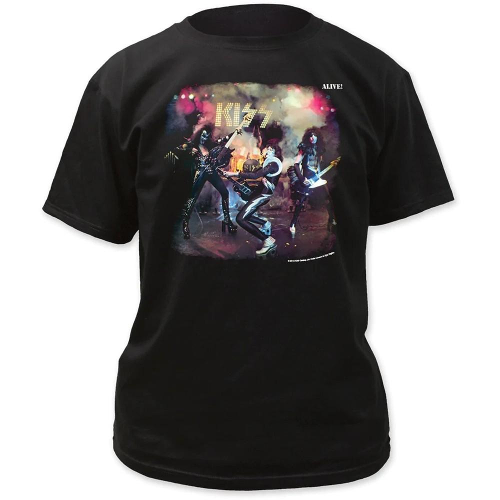 KISS - ALIVE! CD ALBUM COVER Stage Official SHIRT LRG New dressed destroyer hell Unisex T-Shirt XXL