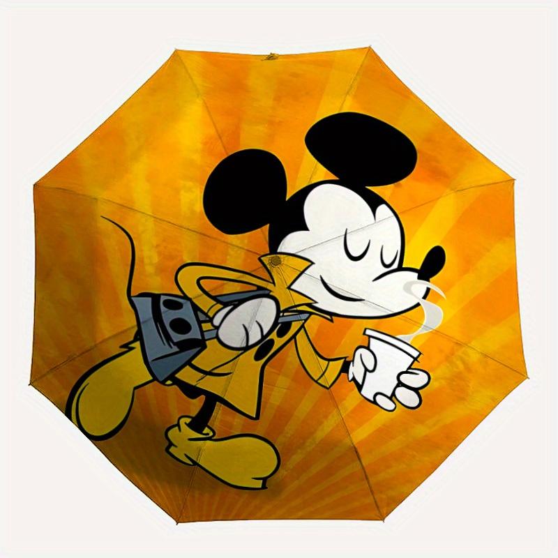 

1pc Mickey Mouse Automatic Umbrella Durable Iron Frame & Plastic Handle,Gift for Men & Women, Sturdy Construction yy250822037