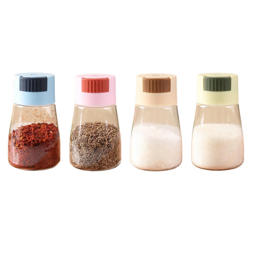 Quantitative Seasoning Bottle for Salt and Spice with Precision Control Suitable for Kitchen Cooking and Camping