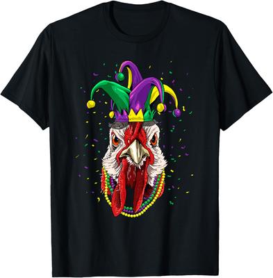 Türkei Karneval T-Shirt Huhn Tierliebhaber Grafik-T-Shirt Herren Freizeit Baumwolle