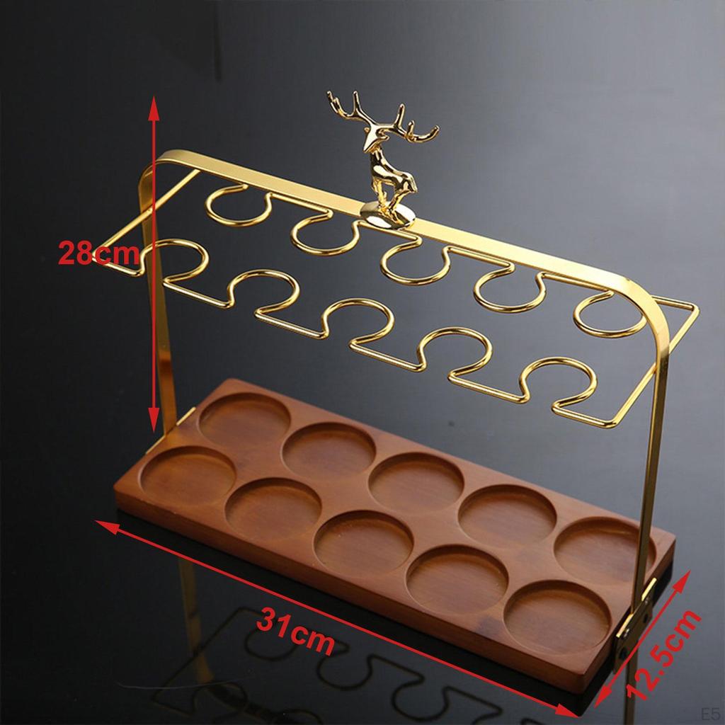Wein Glas Display Rack Glaswaren Organizer Tasse Halter Schnaps für Kaffee