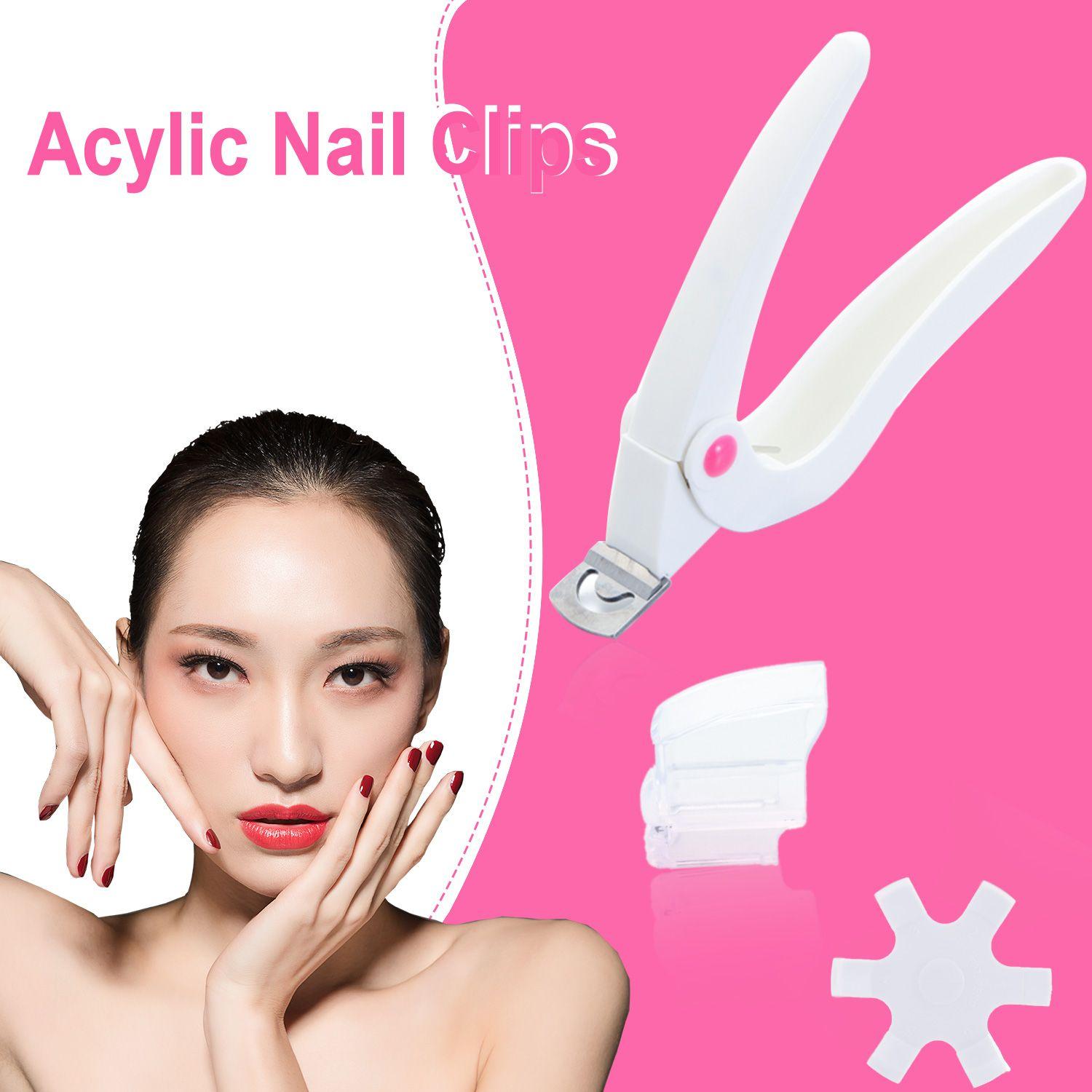 

Nail Manicure Tools Nail Clip Tool Nail Clipper Fake Nail Clippers False Nails Cutter U-shaped рожевий червоний колір