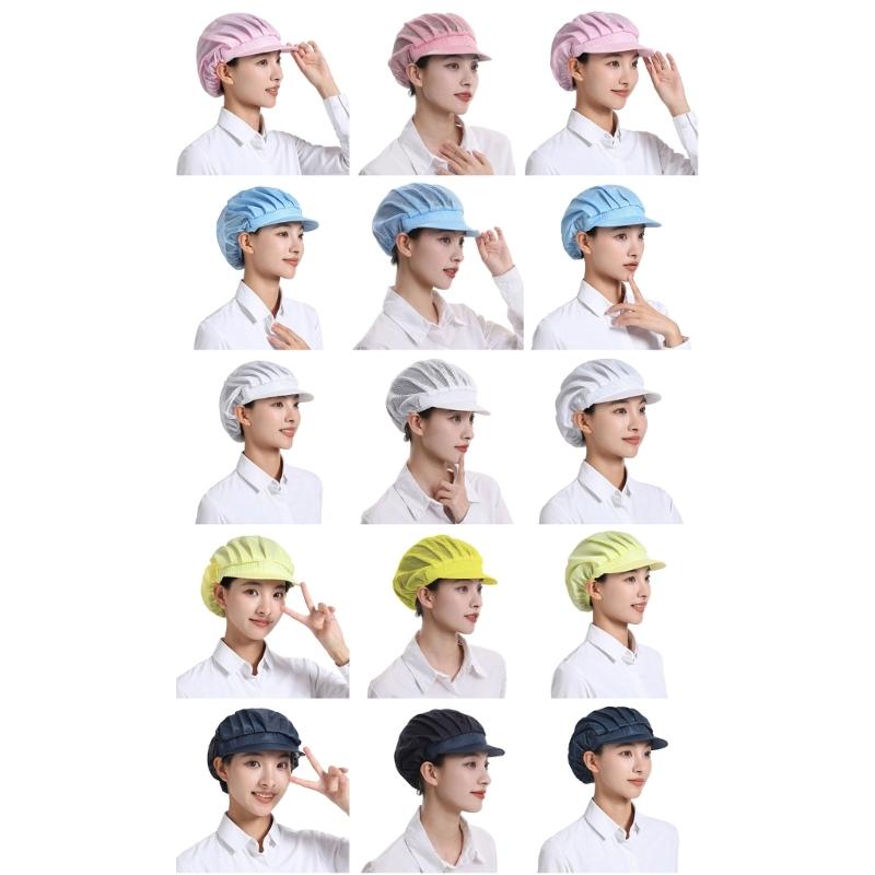 Comfortable AntiStatic Cap Breathable DustProof Mesh Hat for Industrial Workshop