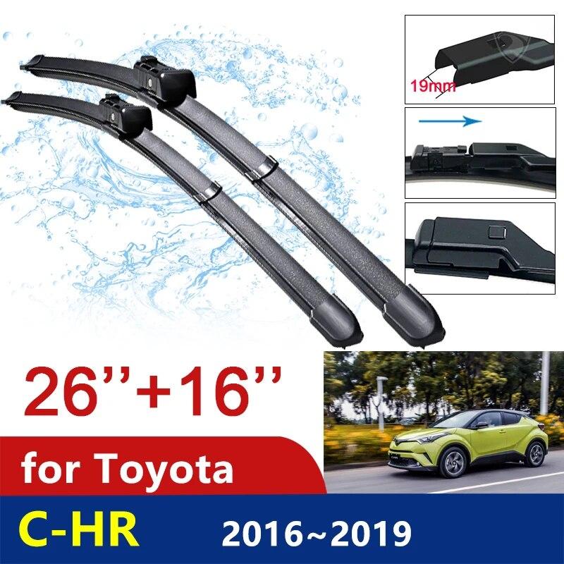 

Для Toyota C-HR CHR 2016 ~ переднее окно, лобовое стекло, щетки дворников, автомобильные щетки стеклоочистителя, автомобильные аксессуары 2017 2018