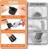 16 small black silicone chair feet protective cover with felt foot pads scratch-resistant wooden floor tiles