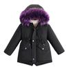 2023 Fashionable Korean Style Girls' Thickened Fleece-Lined Winter Parka Coat
