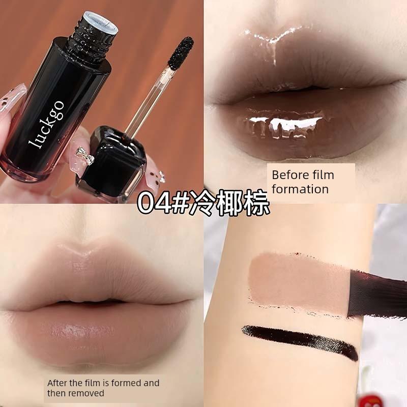 Comparable to Semi-Permanent Peel-Off Lip Gloss~The New Popular Peel-Off Lip Gloss Quickly Applies Color and Doesn'T Fade, Versatile and Portable