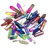 TikTok Cross-Border Multicolor Crystal Column Ornaments - Electroplated Blue, Pink, and Purple
