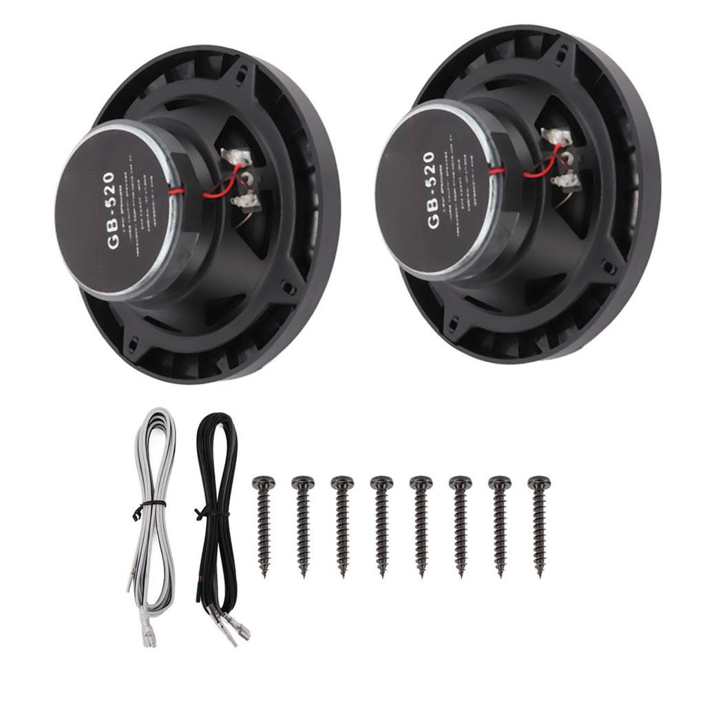 1 Pair 5in Car Stereo Speaker Universal Dome Tweeter 4 Ohm  Loudspeakers for Automobile Audio System