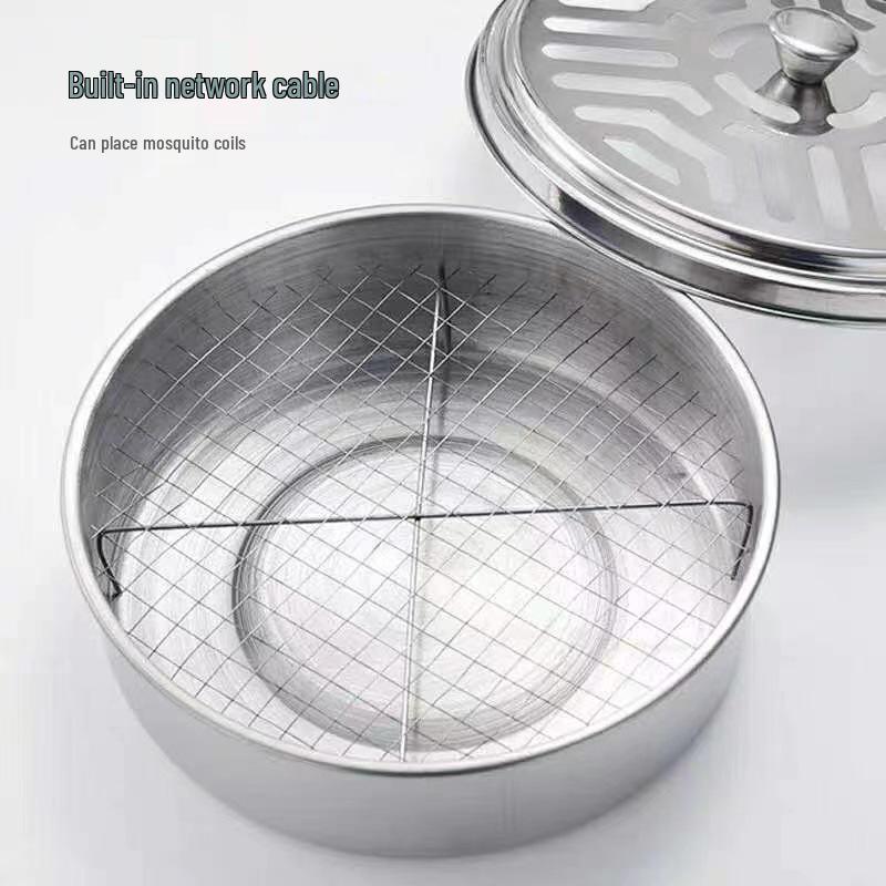 Large Portable Colored Mosquito Coil Holder with Ash Catcher for Household and Outdoor Use